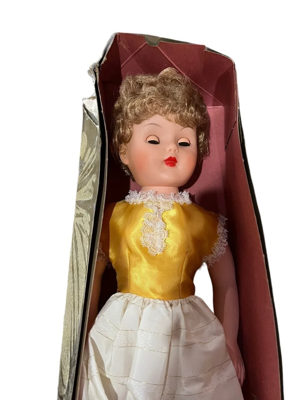 VTG 50s Estate Soft Vinyl Grocery Fashion Sleep Eyes Original Box 21